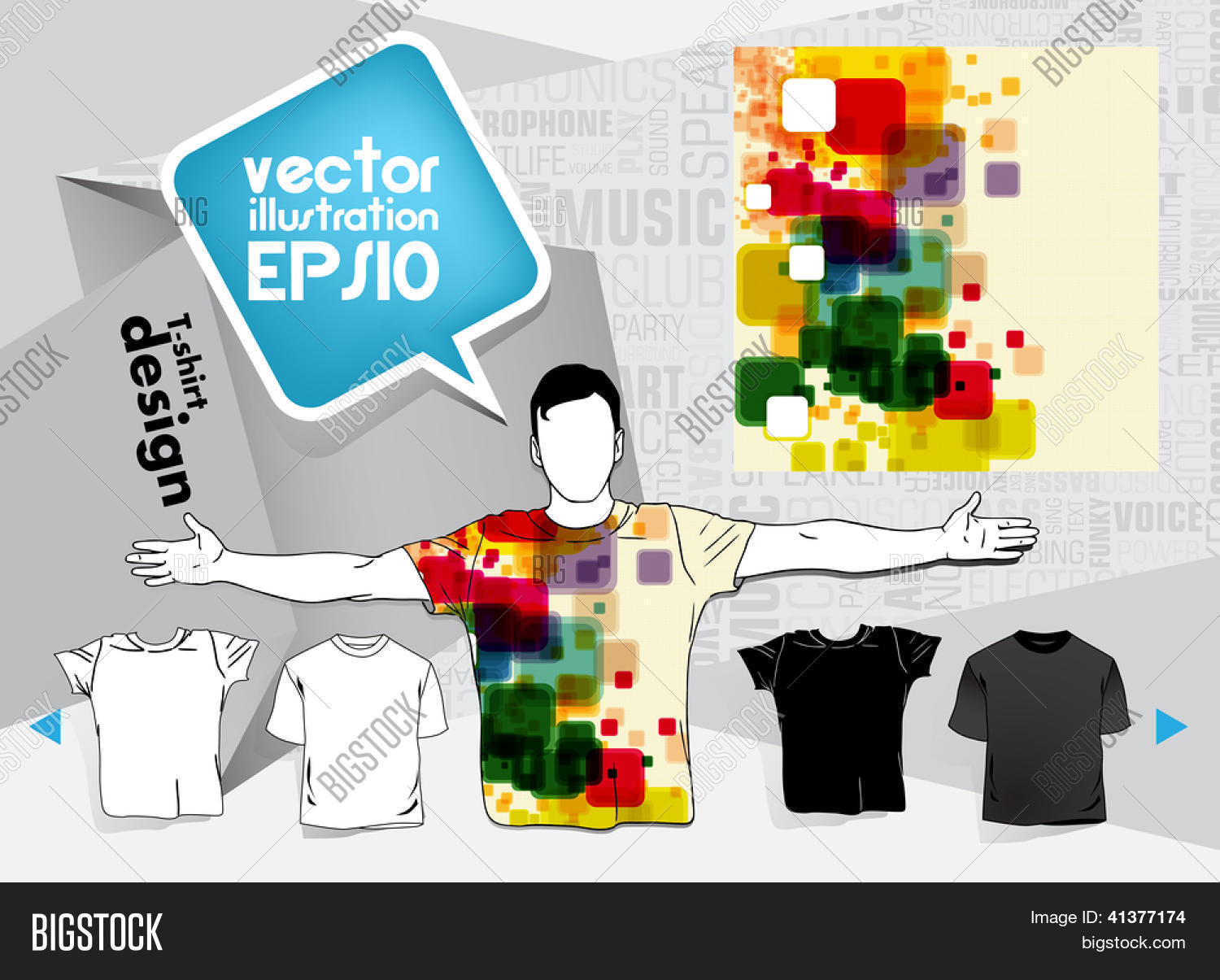Men's Shirt Template Vector &amp; Photo (Free Trial) | Bigstock