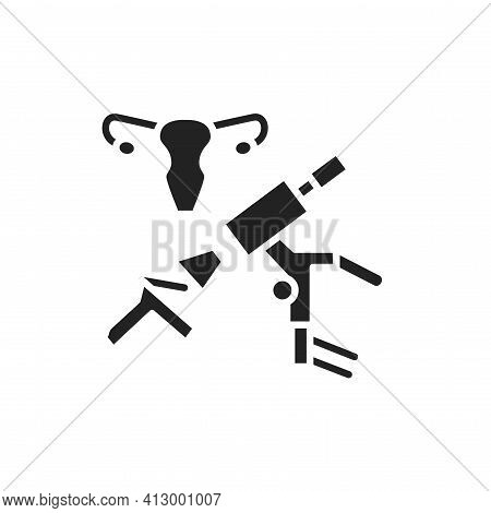 Colposcopy Line Icon. Outline Pictogram For Web Page.