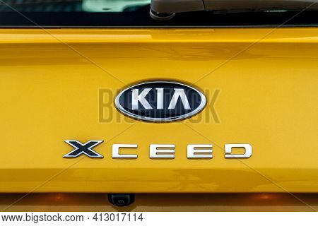 Moscow, Russia - January 10, 2021 Kia Xceed. Awd Hatchback Suv. New Kia Xceed Crossover Model Year 2