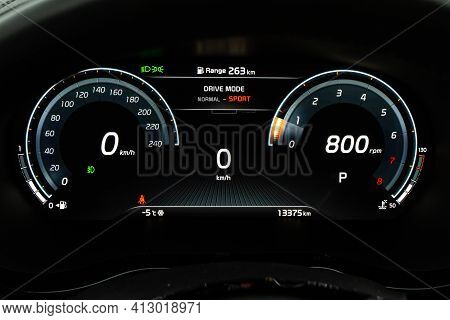 Moscow, Russia - January 10, 2021 Kia Xceed. Awd Hatchback Suv. New Kia Xceed Crossover Model Year 2