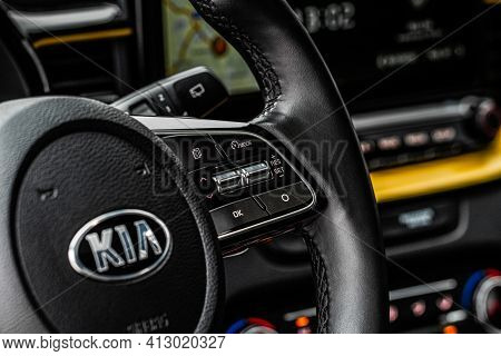 Moscow, Russia - January 10, 2021 Kia Xceed. Awd Hatchback Suv. New Kia Xceed Crossover Model Year 2