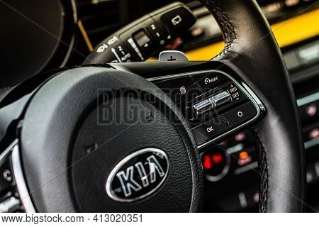 Moscow, Russia - January 10, 2021 Kia Xceed. Awd Hatchback Suv. New Kia Xceed Crossover Model Year 2