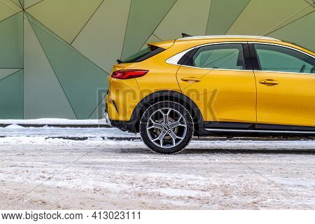 Moscow, Russia - January 10, 2021 Kia Xceed. Awd Hatchback Suv. New Kia Xceed Crossover Model Year 2