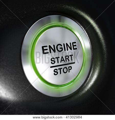 Moottorin Start ja Stop-painiketta, auto Starter