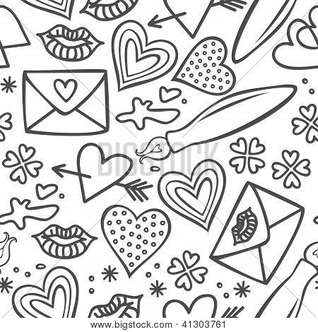 Simplegraylovedoodlesseamless ...