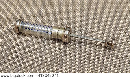 One Big Old Reusable Glass Syringe Device