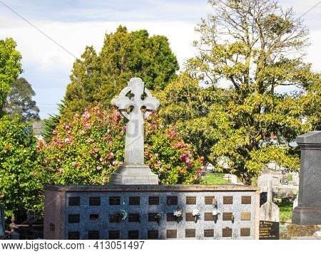 Cheltenham, Australia - 6 November 2018: Cheltenham Pioneer Cemetery Established In 3 October 1864. 