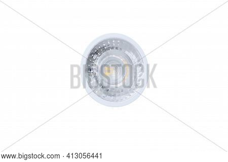 Led Light Bulb With Gu5.3 Socket Isolated On White