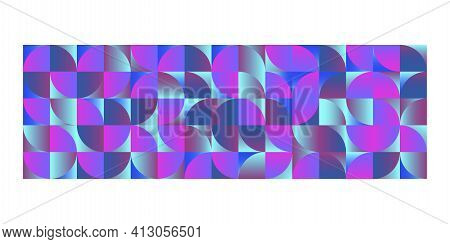 Mosaic Rectangle In Origami Style. Vector Creative Art. Graphic Element Vector. Color Pattern. Stock