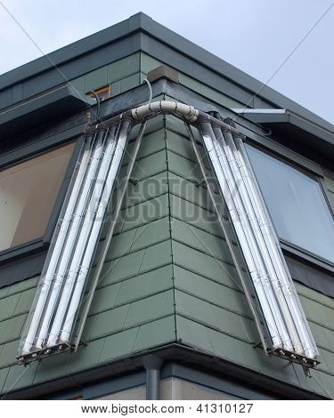 Solar-Warmwasser-Panel-arrays