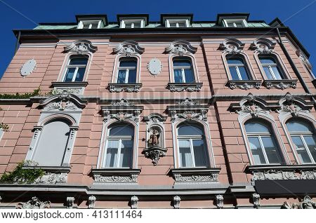 Bottrop City, Germany. Old Town Renovated Architecture.