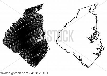 Oconee County, State Of South Carolina (u.s. County, United States Of America, Usa, U.s., Us) Map Ve