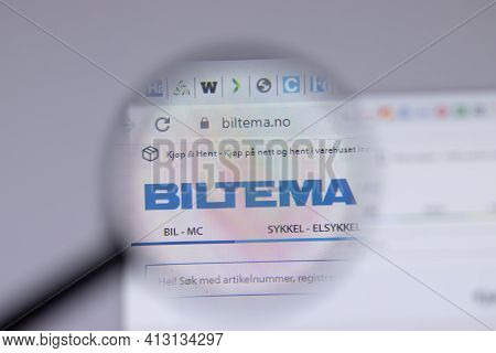 New York, Usa - 18 March 2021: Biltema Company Logo Icon On Website, Illustrative Editorial