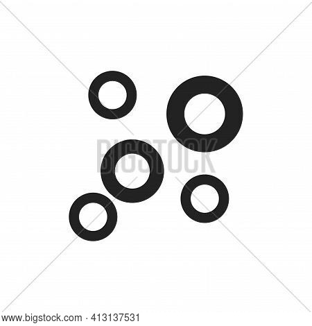 Original Italian Pasta Anelli Color Line Icon. Isolated Vector Element.