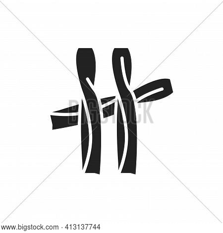 Original Italian Pasta Casarecce Color Line Icon. Isolated Vector Element.