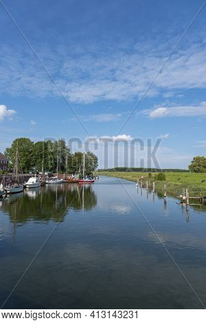 Sailboats In The Old Port Of Hooksiel. Hooksiel Is A Holiday Resort In East Frisia And Is Located On