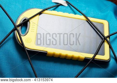 Portable solar cell for nature excursions.