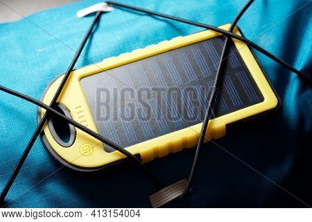 Portable solar cell for nature excursions.
