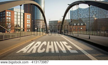 Street Sign The Direction Way To Archive