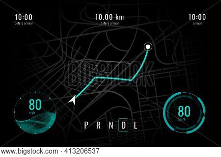 Smart car GPS screen navigator interface