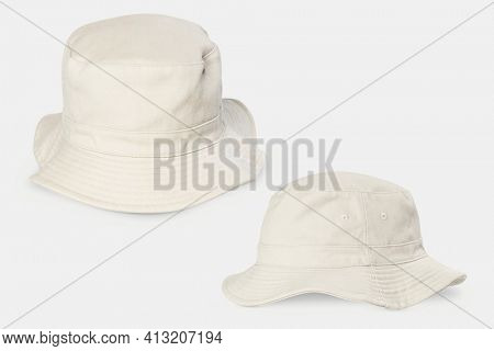 Unbleached bucket hat streetwear accessories set