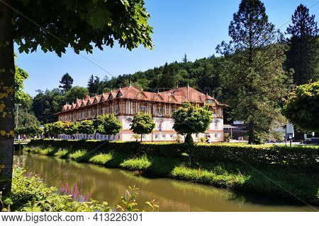 Famous Moravie Spa Luhacovice In Czech Republic (suummer)