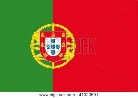 Ilustra el dibujo de la bandera de Portugal