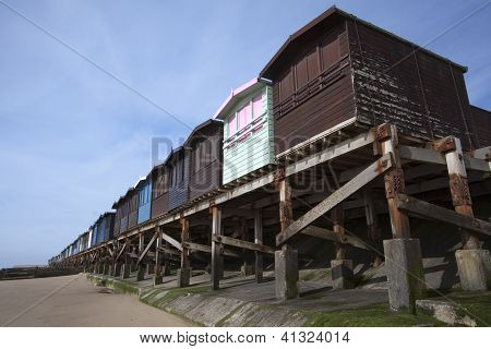Strand Hütten, Frinton, Essex, England