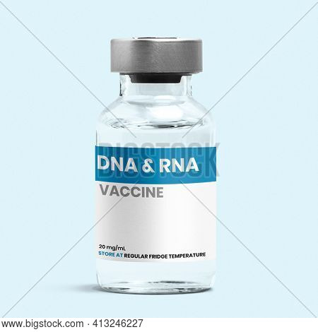 DNA and RNA vaccine injection glass bottle