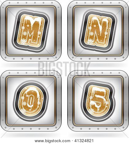 Winter Digits & Capital Letters