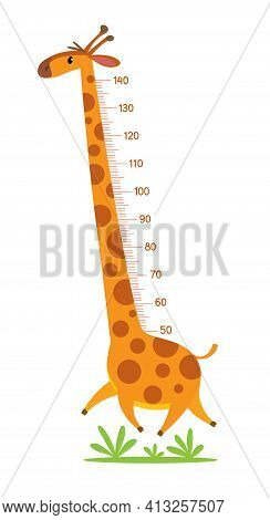 Giraffe Meter Wall Or Height Chart Or Wall Sticker