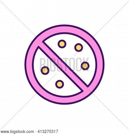 Allergy Risk Reduction Rgb Color Icon. Allergens Avoiding. Eczema, Dermatitis. Bodily Infections. Al