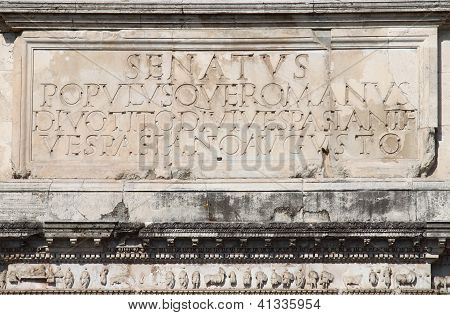 Arco de Tito em Roma