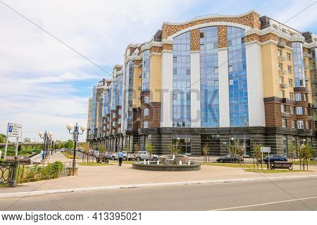 Belgorod, Russia - Jule 28, 2020: Cityscape With Residential Complex 