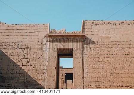 Ruins Of The Egyptian Karnak Temple, The Largest Open-air Museum In Luxor.