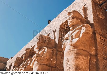 Ruins Of The Egyptian Karnak Temple, The Largest Open-air Museum In Luxor.