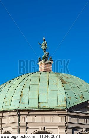 Hofgarten Park With Dianatempel In Munich. The Diana Pavilion And The Grounds Of The Hofgarten, Adja