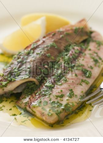 ล็อค Fyne Kippers ย่างเนยผักชีฝรั่ง