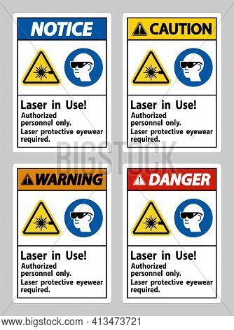 Laser In Use Authorized Personnel Only Laser Protec
