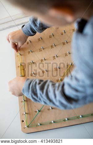 Exploring Basic Math And Geometry Concepts With Geoboard
