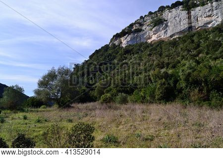 View Of Badde Olia Valley, Sassari, Sardinia
