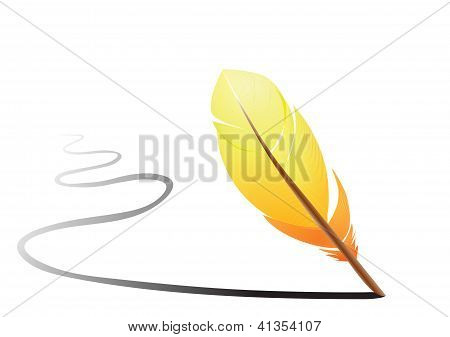 Pluma naranja