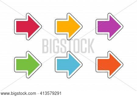 Multi Colored Arrows Set, Colorful Arrow Collection