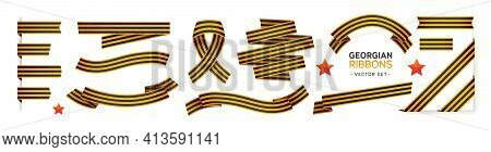 Victorys Day, May 9. 1941-1945. Greeting Lettering Set. Hand Lettering For Stickers, Posters And Pri