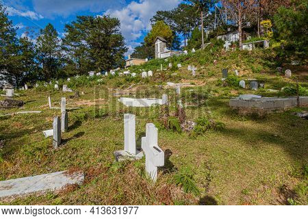 Cemetery In Sagada Village On Luzon Island, Philippin