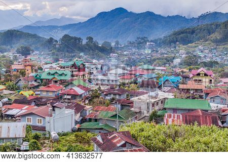 Evenig View Of Sagada At Luzon Island, Philippin