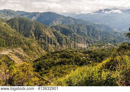 Landscape Around Sagada Village On Luzon Island, Philippin
