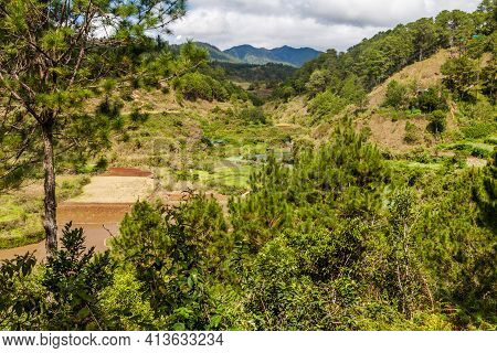 Landscape Around Sagada Village On Luzon Island, Philippin