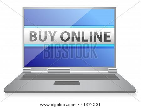 ซื้อออนไลน์หรืออีคอมเมิร์ซแนวคิด