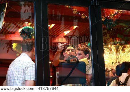 13 Oct 2007 Lan Kwai Fong In The Party District Of Downtown Central